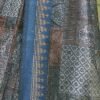Ready To Wear Blue Silk Printed Saree - Image 9