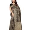 Black Coloured Poly Silk Banarasi Jacquard Partywear Saree | SLV1115S59 - Image 3