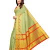 Green Coloured Cotton Silk Woven Saree | SLV1118S2052 - Image 4