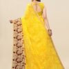Yellow Printed Saree | 1182S106 - Image 2