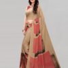 Beige Printed Saree | 1182S117 - Image 2