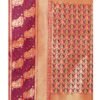 Red Coloured Poly Silk Jacquard Partywear saree - Image 5