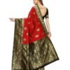 Red Coloured Poly Silk Jacquard Partywear saree - Image 4