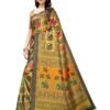 Multicolored Coloured Silk Blend Digital Printed Partywear saree | SLV1605S102 - Image 2
