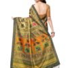 Multicolored Coloured Silk Blend Digital Printed Partywear saree | SLV1605S102 - Image 4