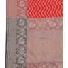 Red Coloured Poly Silk Jacquard Partywear saree - Image 6