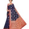 Navy Blue Coloured Poly Silk Jacquard Partywear saree | SLV1627S214