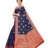 Navy Blue Coloured Poly Silk Jacquard Partywear saree | SLV1627S214 - Image 2