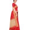 Red Coloured Poly Silk Jacquard Partywear saree - Image 15