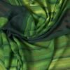 Ready To Wear Light Green Georgette Printed Plain Saree - Image 9