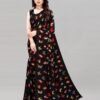 Black Printed Saree | 2098S668
