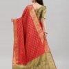 Red Coloured Poly Silk Banarasi Jacquard Saree | SLV2194S1175 - Image 2