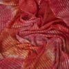 Ready To Wear Coral Red Georgette Printed Saree - Image 8