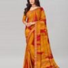 Turmeric Yellow Coloured Chiffon Printed Saree | SLV2206S938