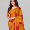 Turmeric Yellow Coloured Chiffon Printed Saree | SLV2206S938 - Image 2
