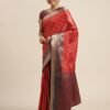 Red Silk Saree - Image 3