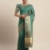 Peacock Green Organza Saree