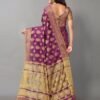 Purple Banarasi Silk Saree - Image 9