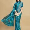 Sky Blue Silk Saree