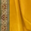 Mustard Yellow Silk Plain Saree - Image 4
