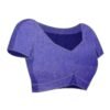 Violet Georgette Printed Saree - Image 7