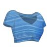 Blue Georgette Printed Saree - Image 6