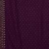 Wine Plain Georgette Saree - Image 8