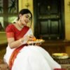 White Jacquard Silk Saree - Image 4