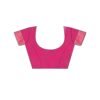 Pink Plain Lycra Saree - Image 8