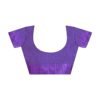 Purple Printed Chiffon Saree - Image 5