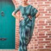 Light Grey Georgette Printed Sarees