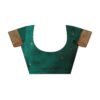 Dark Green Jacquard Silk Saree - Image 7