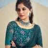 Rama Plain Georgette Saree - Image 4