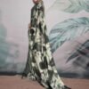 Moss Green Silk Printed Sarees