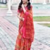 Multi Linen Printed Sarees - Image 5