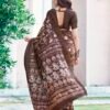 Brown Silk Printed Sarees - Image 2