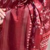 Maroon Silk Printed Sarees - Image 8