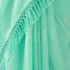 Mint Green Georgette Plain Saree - Image 7