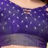 Violet Silk Printed Saree - Image 8