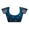 Sea Blue Silk Printed Saree - Image 8