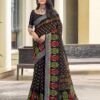 Black Cotton Zari Saree