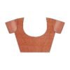 Dusty Peach Georgette Woven Saree - Image 4