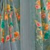 Grey Georgette Woven Saree - Image 3