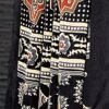 Black Satin Printed Saree - Image 6