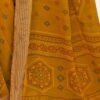 Turmeric Chiffon Bandhani Saree - Image 3