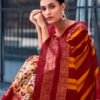 Yellow Cotton Printed Saree - Image 5