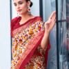Yellow Cotton Printed Saree - Image 6