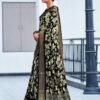 Black Silk Weaving Saree - Image 2