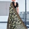 Black Silk Weaving Saree - Image 3