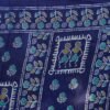 Dark Blue Silk Printed Saree - Image 6